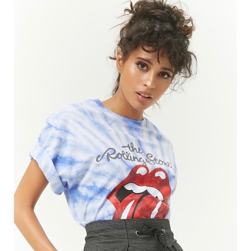 Tie Dye Rolling Stones Graphic Tee